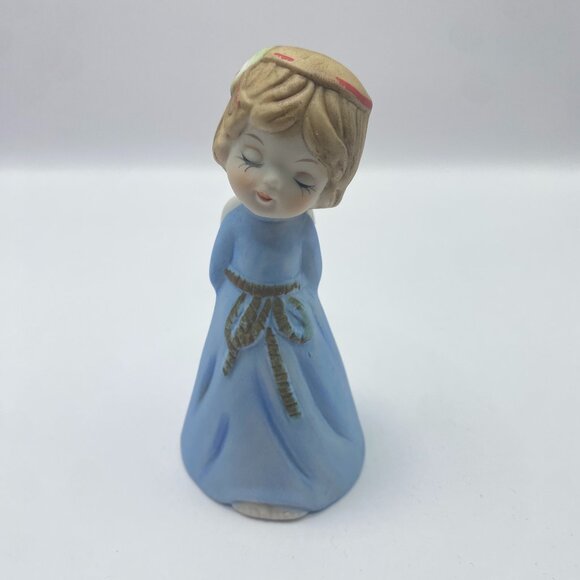 Vintage Jasco Angel 1978 Merri Bells Handcrafted Porcelain Bisque Figurine - Picture 1 of 6